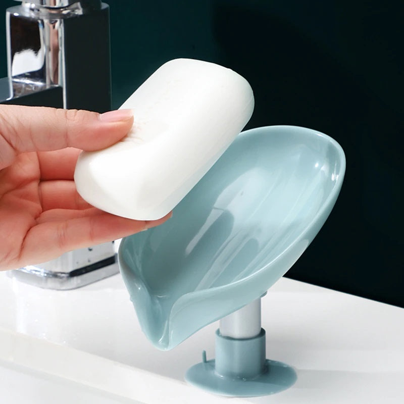 Leaf shape soap box & soap holder