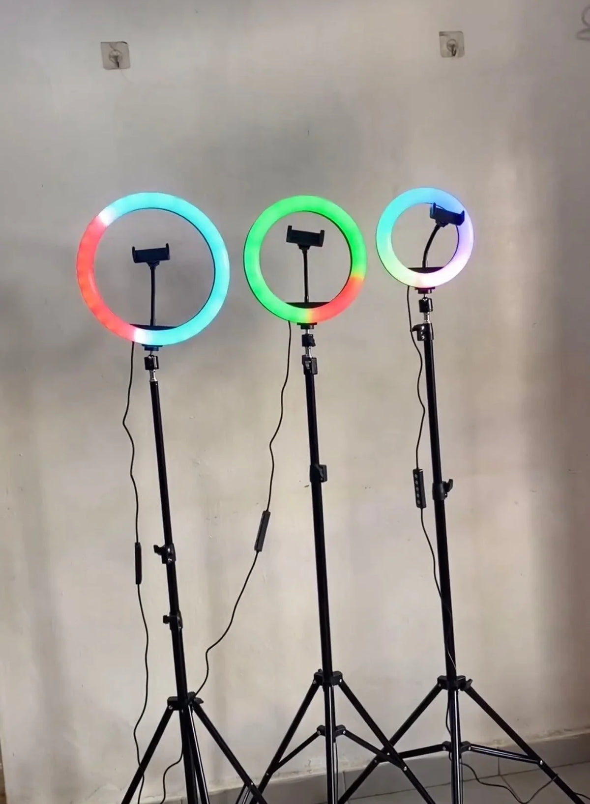 Ring Light With Mobile Holder With 7Feet Tripod Stand in Three Different Mode Light