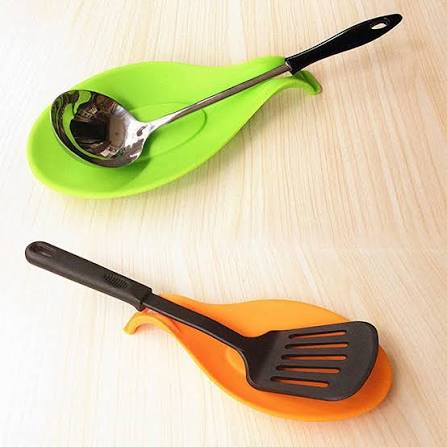 Spoon Holder Fork Spatula Rack Shelf Organizer Non-Slip Plastic Spoon Rest Chopsticks Holder Food-Grade Material
